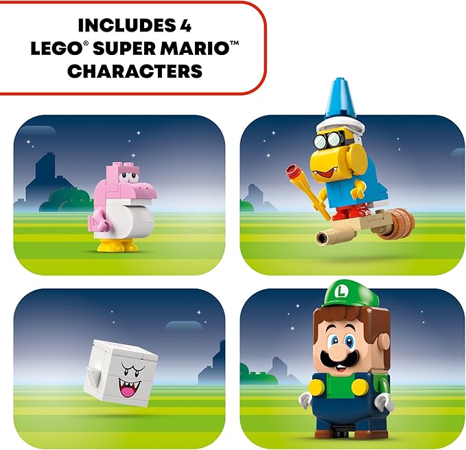LEGO Super Mario Super Mario Adventures with Interactive Luigi Toy - Building Toys for Kids Boys &amp Girls Ages 6+ - Nintendo Birthday Gift Idea with 4 Figures - 71440