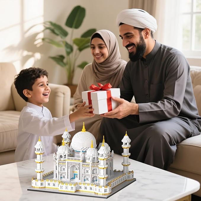 Architecture Taj Mahal Micro Mini Building Blocks SetLandmarks Collection Display Model Gift for Adults(4030 Pieces)