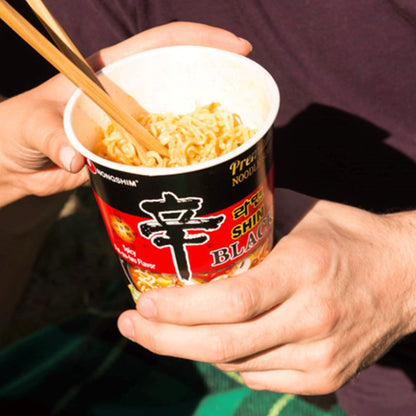 Nongshim Shin Black Noodle Soup, Spicy, 3.5 Ounce (Pack of 6)