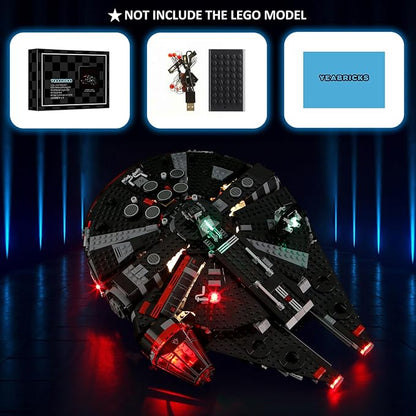 YEABRICKS LED Light for 75389 Star Wars The Dark Falcon Building Blocks Model (Building Set NOT Included)