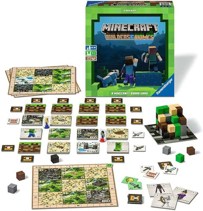 Ravensburger Minecraft: Builders &amp Biomes - Engaging Strategy Board Game | Ideal for 2-4 Players | Perfect for Ages 10 &amp Up | Authentic Minecraft Experience | Great Gift for Minecraft Enthusia