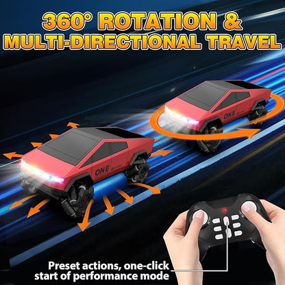 Gesture Sensing RC Stunt Car Toys for 6-12 Years Old Boys Girls 1/28 Scale 4WD RC Drift Car 2.4Ghz RC Cars Seven Light Modes Hand Controlled 360°Rotating Cool Birthday Gifts for Kids