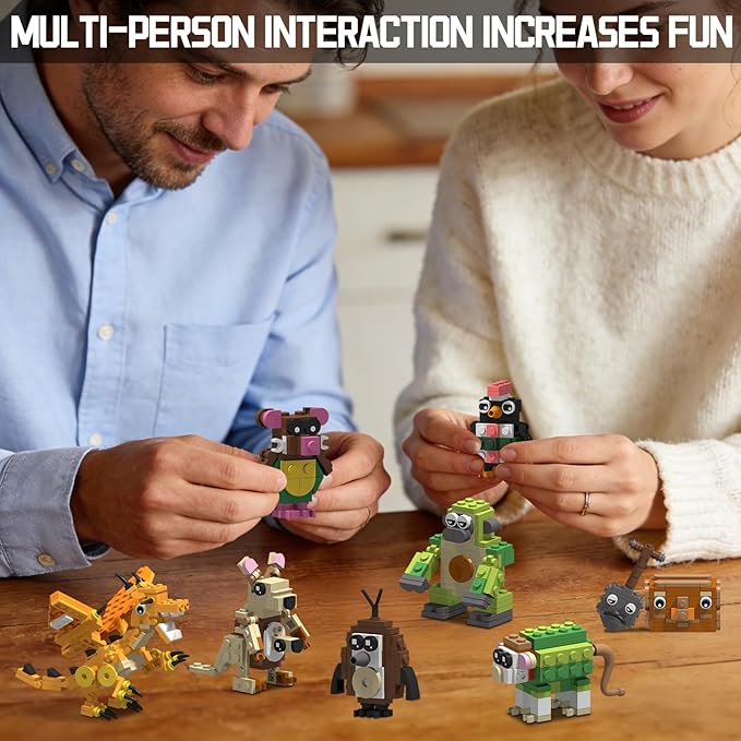 Italian Brain Rot Unique Cartoon Characters Building Blocks 9 in 1 Educational &amp Entertaining Gift Idea for Kids Teens &amp Adults