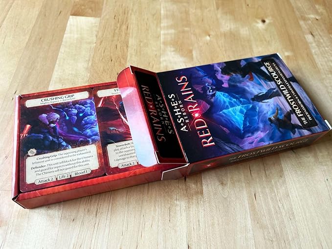 Plaid Hat Games Ashes Reborn: Red Rains Frostwild Scourge Expansion Decks – Phoenixborn &amp Chimera Set for 1-2 Players Ages 14+ – Requires Corpse of Viros &amp Master Set