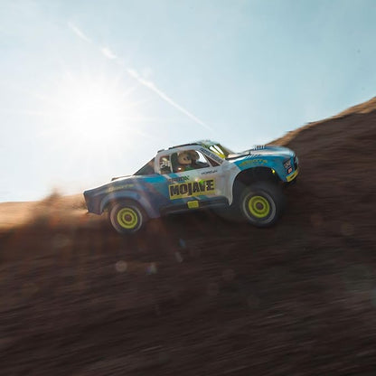 ARRMA RC Truck Mojave GROM 4x4 Smart Small Scale Desert Truck RTR (with Battery and Charger Included) Blue/White ARA2104T2