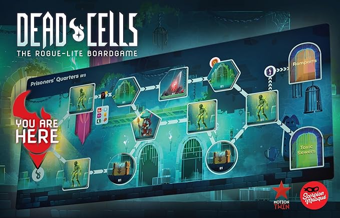 Dead Cells: The Board Game | Official Licensed Version | Cooperative Deck Building Game for Teens &amp Adults | Defeat the Infected &amp Defy the King | Rogue-Lite Gaming Experience | 1-4 Players |
