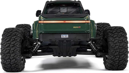 ARRMARC Truck 1/10 Big Rock 4X4 223S BLX BRUSHLESS Street Truck RTR (Batteries and Charger Not Included) with DSC (Green) ARA4312V4T2