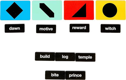 Haiclue | Fast-Paced Board Game for 2-12 Players | Combine Word Tiles to Create Clues | Creative Activity for Adults or Families | Two Player Cooperative or Multiplayer Competitive Party Game
