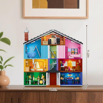 House Building Blocks Toys with Light Compatible with Lego Set Architecture Building Model for Adults Construction Educational Toy Christmas Birthday Gift for Girls Boys Kids 8-12 (1256 PCS)