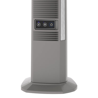 Lasko Outdoor Living Oscillating Tower Fan, for Decks, Patios and Porches, 10 Foot Power Cord, 4 Refreshing Speeds, 42", Beige, YF202