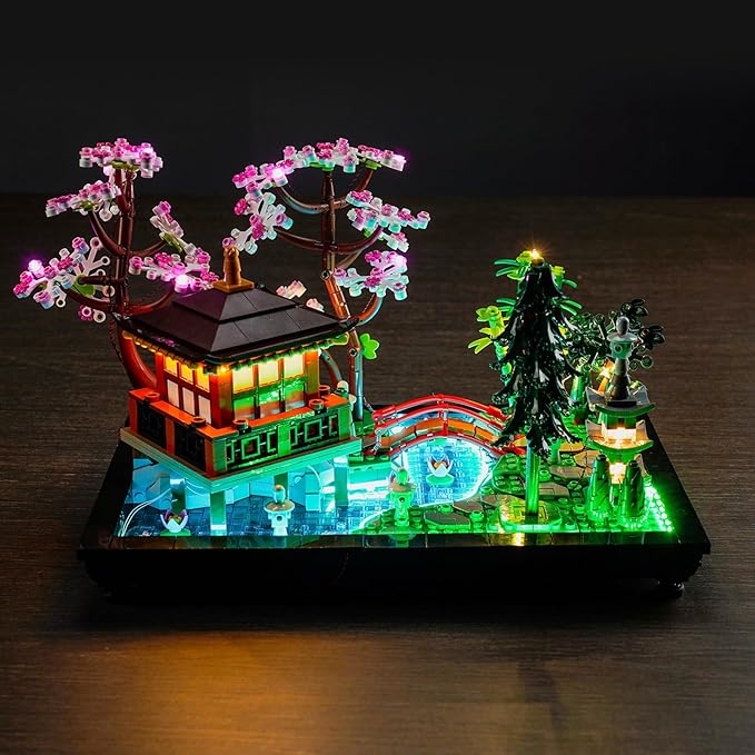 BrickBling LED Light Compatible with Lego Tranquil Garden 10315 Building Set (Lights Only) Creative Lighting for Lego Zen Garden