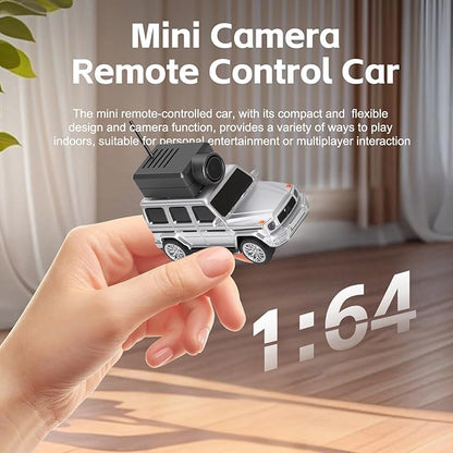 WLtoys Mini RC Car 1:64 Scale FPV RC Drift Car with 720P HD Camera WiFi App Control with Gyro First Person Perspective Mini Racing Toys for Teens and Adults(Sliver)