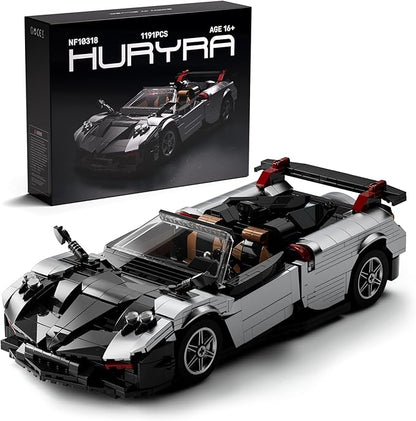 Nifeliz HURYRA Sports Car Building Set 1:14 Scale Supercar Model Building Set for Display and Collectors Ideal Gift for Adults and Car Lovers (1191 PCS NF10318)