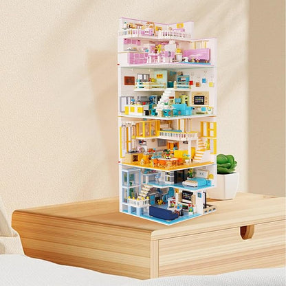 Friends House Building Block Set Pets Collection Small Brick Model Set Creative Mini Toy Building Sets Children’s Day Birthday for Teens Kids Boys Girls 8+ 1235 PCS