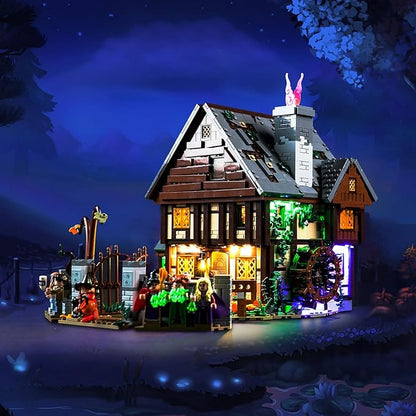 BrickBling LED Light Compatible with Lego Hocus Pocus: The Sanderson Sisters' Cottage Creative Lighting Kit Compatible with Lego 21341(Lights Only No Model)