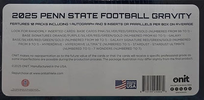2025 Onit Gravity College Football Card Hobby Box (Penn State Nittany Lions)