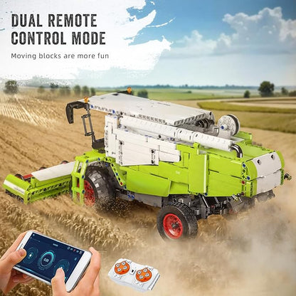 Mould King 17014 Wheat Harvester Building Block Set Tractor Toy Building Kit for Adults 14+ 1265 PCS Farm Truck Construction Vehicles Set