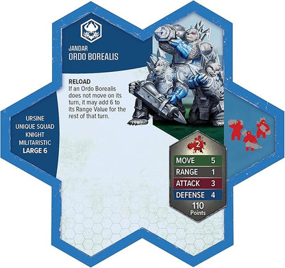 Renegade Game Studios Heroscape Age of Annihilation Knight Primus Adelbern &amp Ordo Borealis Army Expansion Board Game