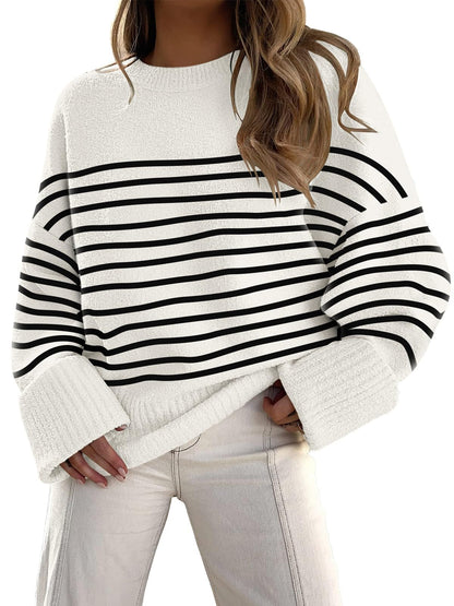 LILLUSORY Women's Oversized Sweaters Fuzzy Chunky Warm Pullover Sweater