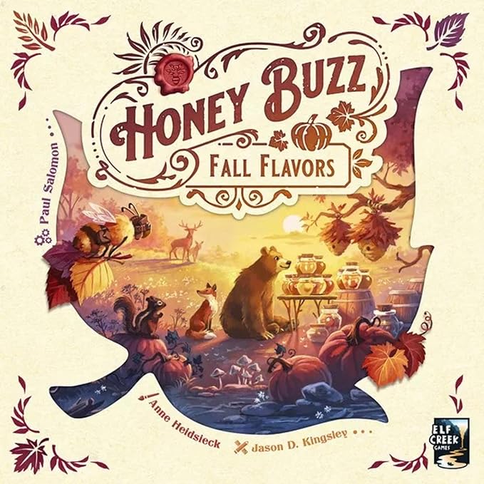 Honey Buzz Fall Flavors Standard Edition - Strategic Worker Placement Board Game Expansion Autumn-Themed Add-On for 1-4 Players Ages 10+