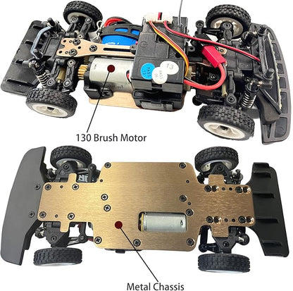 Wltoys 284131 RC Cars 1/28 Mini Drift RC Car with 3pcs Upgraded 500mah Battery 30km/h RC Drift Cars 130 Brushed Motor 2.4GHz Remote Control LED Lamp 4WD Micro RC Drift Car for Adults Gifts