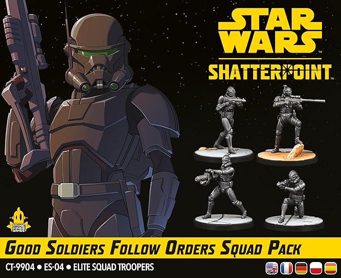 Star Wars Shatterpoint Good Soldiers Follow Orders Squad Pack - Tabletop Miniatures Game Strategy Game for Kids and Adults Ages 14+ 2 Players 90 Minute Playtime Made by Atomic Mass Games