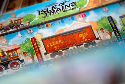Isle of Trains: All Aboard Base Game by Dranda Games Strategy Board Game for 1 to 4 Players and Ages 12+