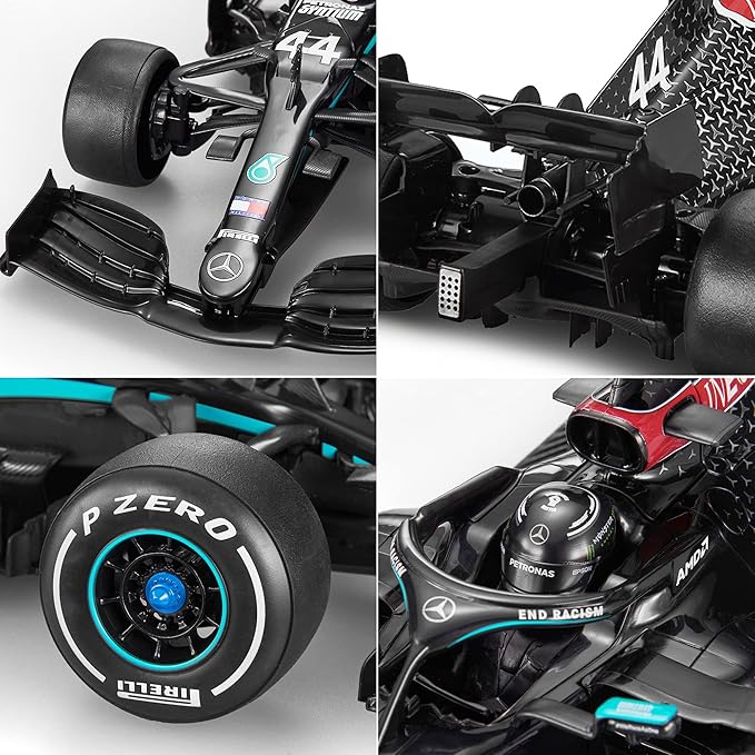 Voltz Toys Authentic Licensed 1:12 Mercedes-Benz F1 W11 Remote Control Vehicle - RC for Kids and Adults - 2.4GHz RC for Gift (1:12 Mercedes-Benz F1 W11)
