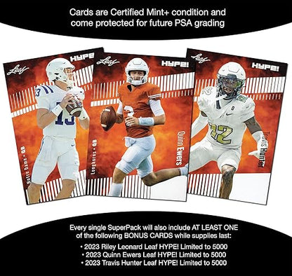 2024 Draft Superpack - Top Pick Rookie Cards - Caleb Williams Drake Maye Bo Nix Brock Bowers J.J. McCarthy &amp More - 11 cards plus bonuses - All Certified Mint+