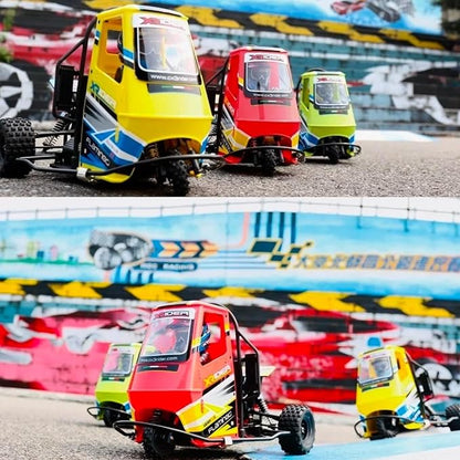 1/8 RC X-Rider Flamingos 2.4G 3WD 2 in 1 ESC High Speed Rc Car Electric Tricycle Motorcycle Tricycle RTR Drift Adult Vehicles Collection Model (Red)