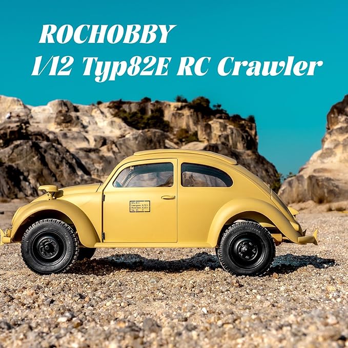 Rochobby 1/12 RC Crawler KOMMANDEURWAGEN 82E Model 2WD/4WD Hobby Grade Off-Road Truck with LED Light Effects USB Charger for Adults