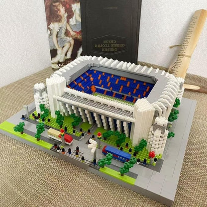 Madrid Style Soccer Stadium Micro Mini Building Blocks Sets Soccer Stadium Model Toys for Adults and Kids 3500+PCS