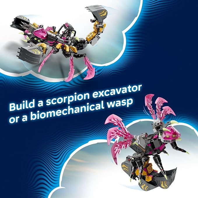 LEGO DREAMZzz Nightmare Scorpion Digger Building Toy for Boys &amp Girls - Pretend Play Set for Kids Ages 7+ - with 2 Build Options 3 Minifigures &amp Treasure Creature - Gift Idea for Birthdays -
