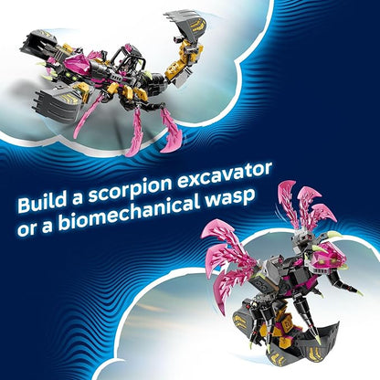 LEGO DREAMZzz Nightmare Scorpion Digger Building Toy for Boys &amp Girls - Pretend Play Set for Kids Ages 7+ - with 2 Build Options 3 Minifigures &amp Treasure Creature - Gift Idea for Birthdays -