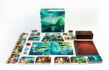 Sleeping Gods by Red Raven Games | Cooperative Campaign Board Game of Exploration Storytelling Atlas Navigation and Narrative Adventure | Solo or 1–4 Players | Ages 13+