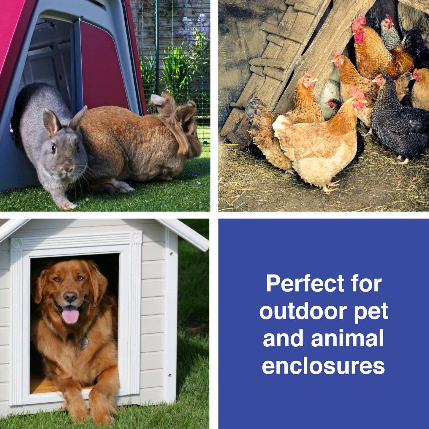 Climate Right 300W Electric Dog House Heater with an Abrasion-Resistant Cord & 3 Fan Settings for Dog Houses and Pet Enclosures