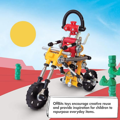 The Off Bits Motorbike Stem Building Toys RiderBit Educational Build Your Own Robot Toy for Kids 8+ Year Old Boys and Girls Stem Toys Engineering Kit Vehicle Construction Steam Easter Gift for Kids