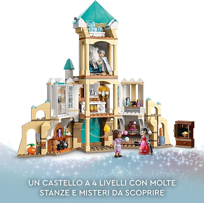 LEGO 43224 Disney Princess König Magnificos Schloss 4 Etagen 4 Charaktere