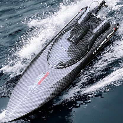 RTR 25.5Inches FT011 Large Brushless Remote Control Boat RC Speed Watercraft 2.4G 4WD 30MPH for 14Y+ Hobby Adult (1-Battery)