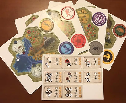 Stonemaier Games: Scythe Modular Board | Change The Map and Faction Locations to Add Variability to Game Set Up | Add to Scythe (Base Game) | 1-7 Players