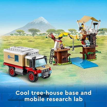 LEGO City Wildlife Rescue Camp 60307 Building Kit Animal Playset Top Toy for Kids Aged 6 and Up New 2021 (503 Pieces)