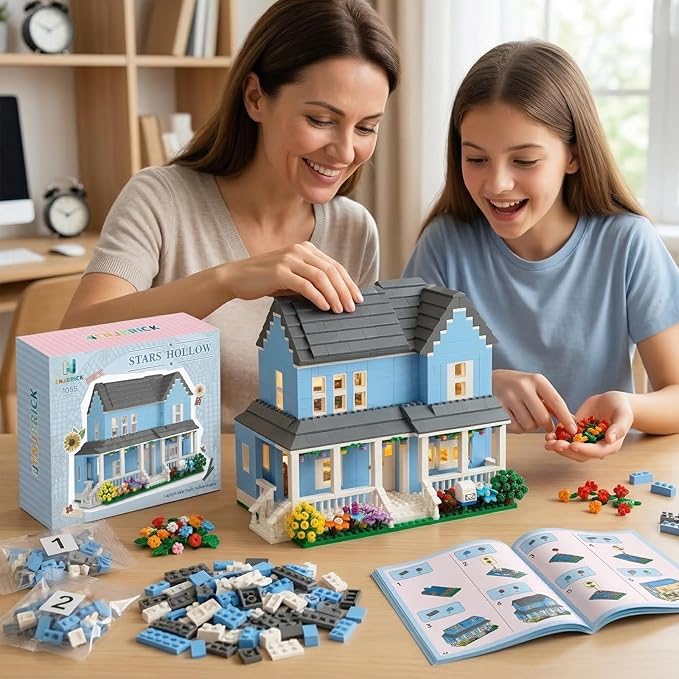 Gilmore House Building Set Compatible with Lego for GirlsArchitecture Building House Kit for Women DecorGirls Christmas Birthday Gifts 1559 pcs