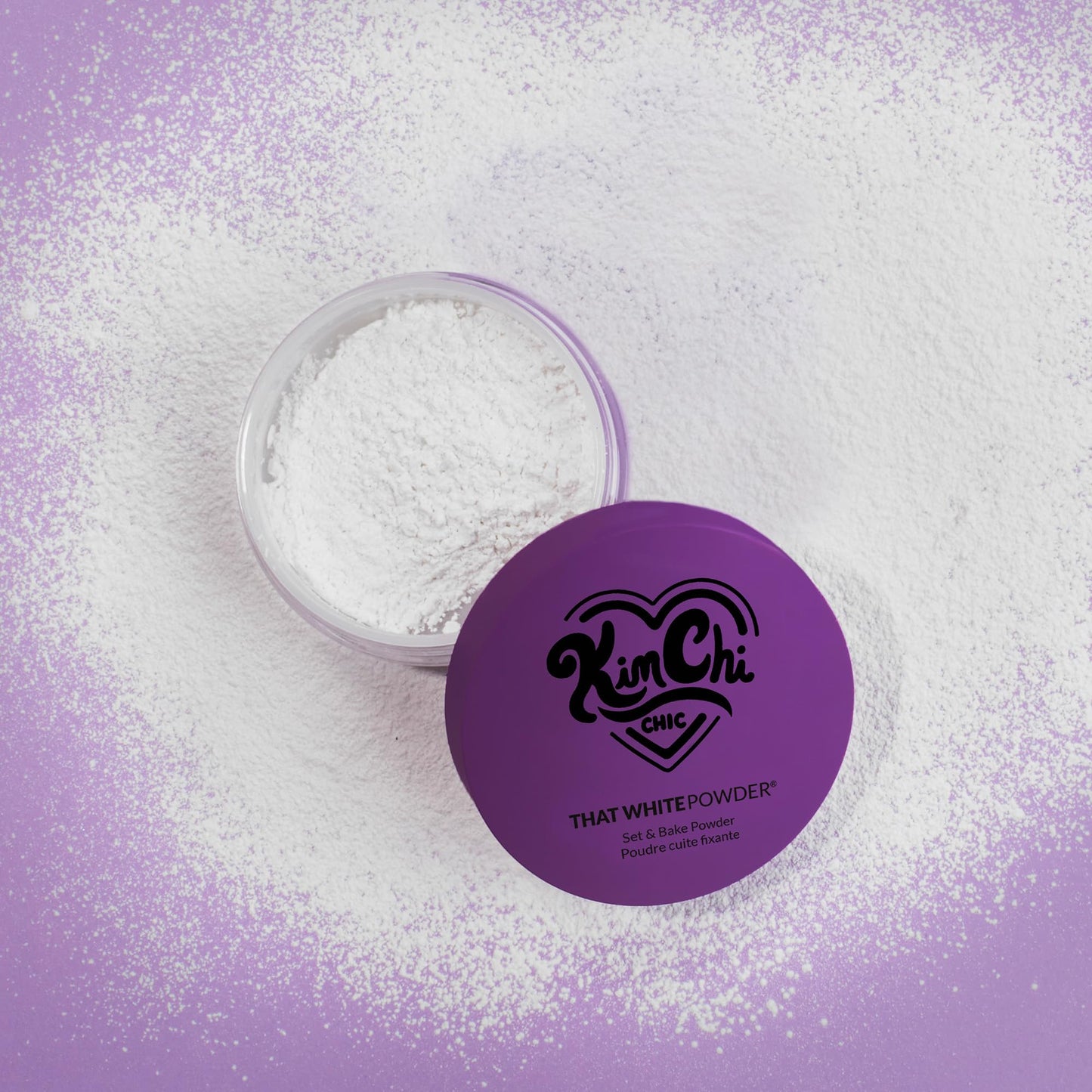 Kimchi Chic Beauty Puff Puff Pass Set and Bake Setting Powder for Makeup, Extra Fluffy Loose Face Powder Poof, Soft Natural Face Makeup for Uneven Skin Tone, 03 Translucent
