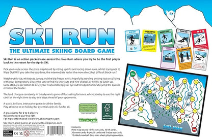 SKI Run - The Ultimate Skiing Family Board Game for Both Kids Teens and Adults. Top Apres Ski Gift-Present