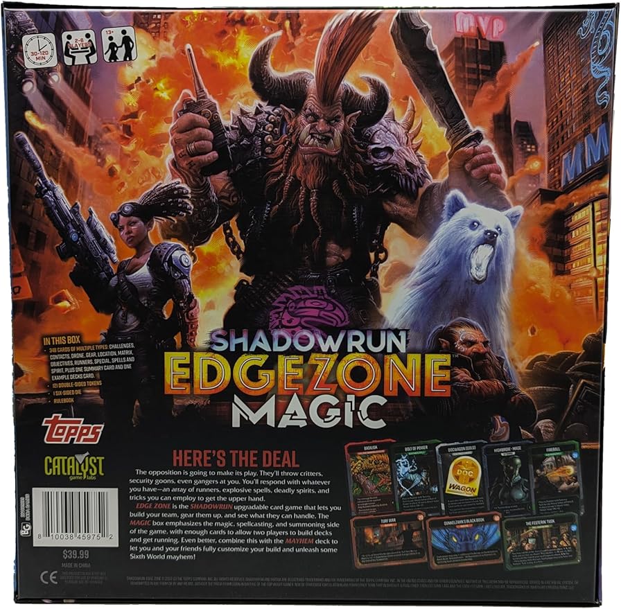 Shadowrun Edge Zone Magic Deck by Catalyst Game Labs CCG/TCG Board Game