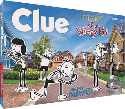 USAOPOLY CLUE: Diary of a Wimpy Kid | Solve The Mystery in This Officially-Licensed Collectible Clue Game Featuring Characters &amp Locations from The Popular Book Series Diary of a Wimpy Kid