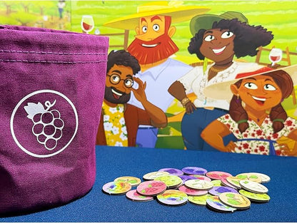 Pencil First Games: Vineyard - A Wine-Making Board Game Worker Placement Push Your Luck Upgrade-As-You-Play Card Management Ages 13+ 1-4 Players