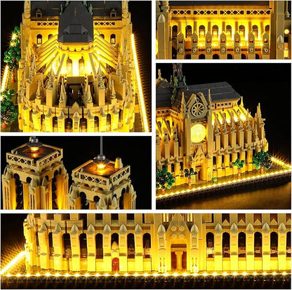 YEABRICKS LED Light for 21061 Architecture Notre Dame Cathedral Building Blocks Model (Building Set NOT Included)