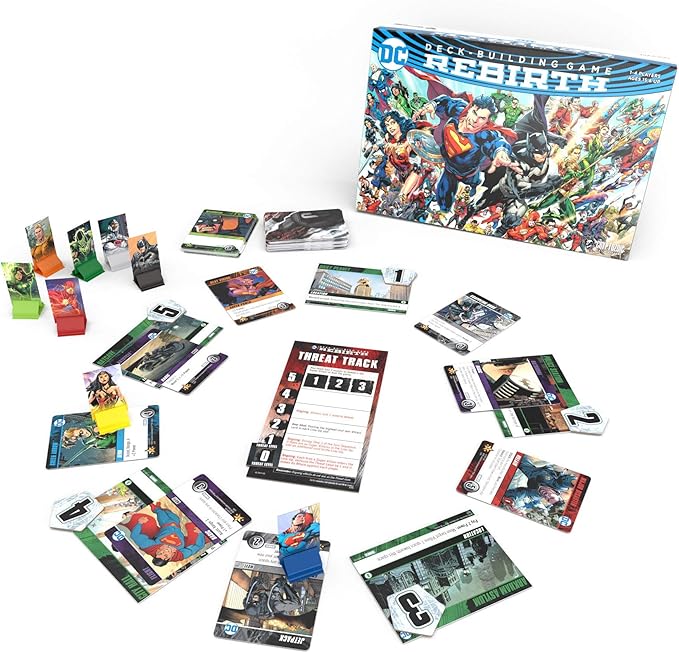 DC Deck Building Game: Rebirth - Multiple Campaign Scenarious with Unique Gameplay and Cards - Features Iconic DC Universe Location - Compatible with Other DC Deck-Building Game Series