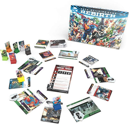 DC Deck Building Game: Rebirth - Multiple Campaign Scenarious with Unique Gameplay and Cards - Features Iconic DC Universe Location - Compatible with Other DC Deck-Building Game Series